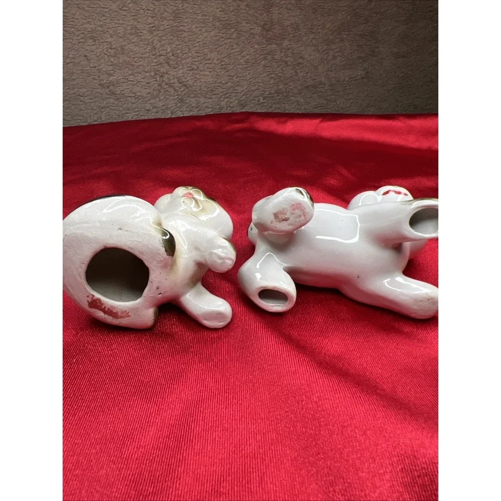 Pair Of Vintage Siamese Kittens 2.5 In Tall Standing And Sitting